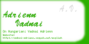 adrienn vadnai business card